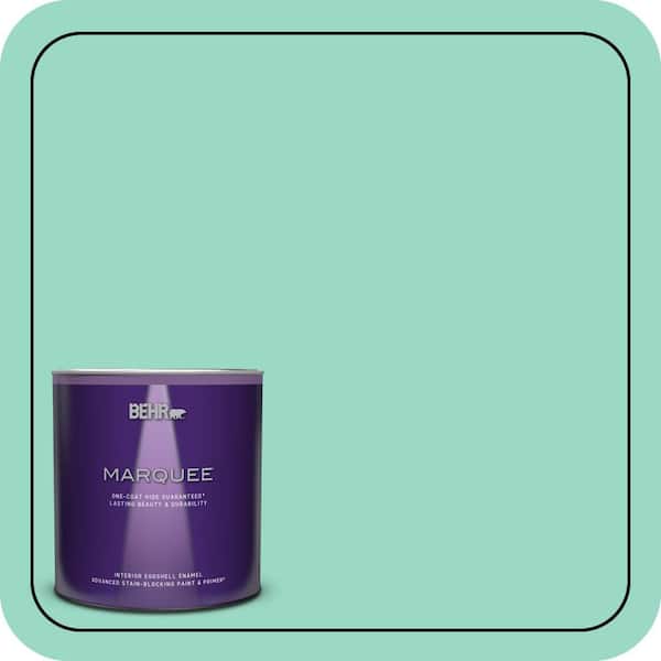BEHR MARQUEE 1 qt. Home Decorators Collection #HDC-SP16-07 Isabellas Aqua Eggshell Enamel Interior Paint & Primer