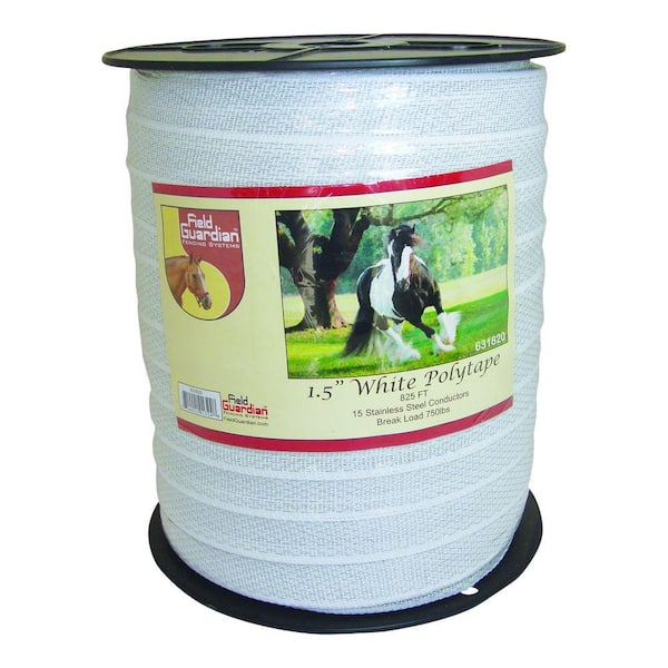 Field Guardian 1.5 in. x 825 ft. White Reinforced Polytape