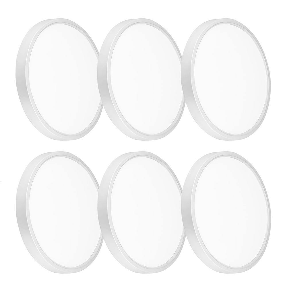 12 in. 28-Watt 3600 Lumens LED Recessed Ceiling Light for Bedroom, Living Room, 5CCT Selectable, ETL Certified (6-Pack) price history on PriceWatchPro