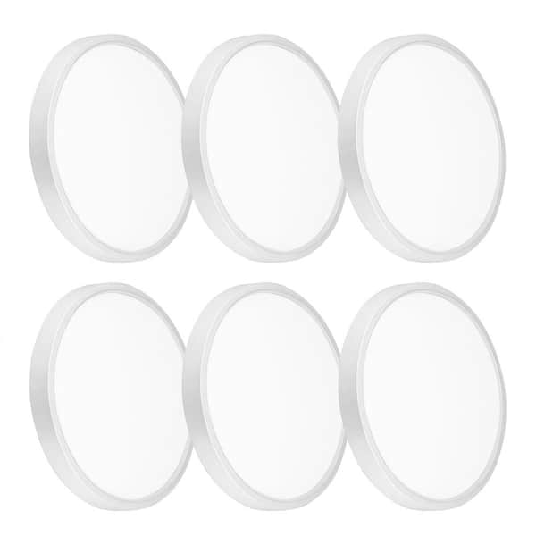 12 in. 28-Watt 3600 Lumens LED Recessed Ceiling Light for Bedroom, Living Room, 3-CCT Selectable, ETL Certified (6-Pack)