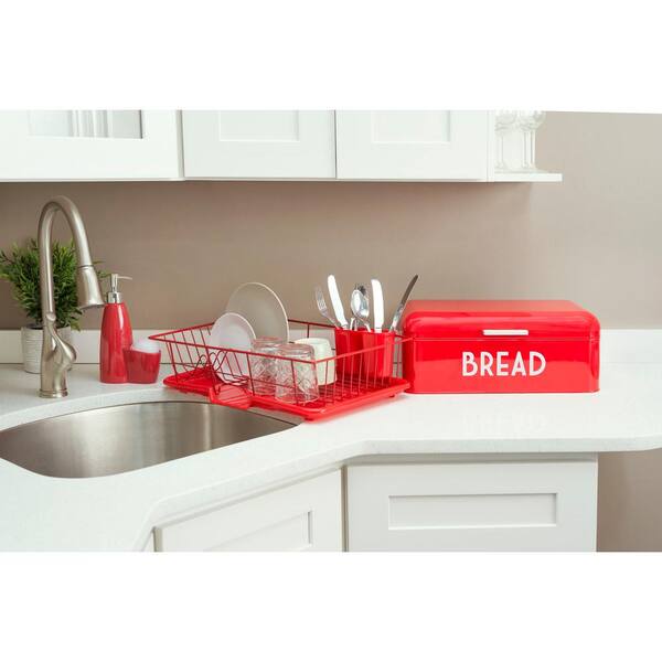  Dish Drying Rack (Red), By Home Basics