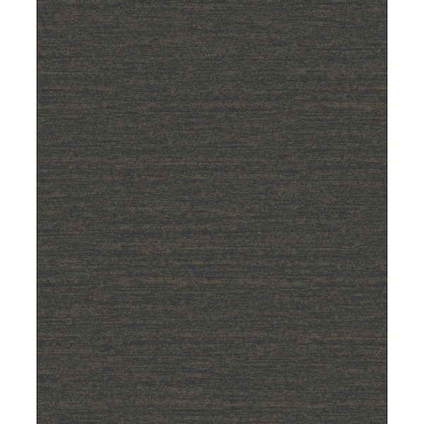 Designer Colors Black Distressed Texture Shimmer Finish Non-Woven Non-Pasted Wallpaper Roll