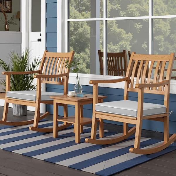 18.8 in. x 18.8 in. 2-Piece Outdoor Dining Chair Cushion in Navy