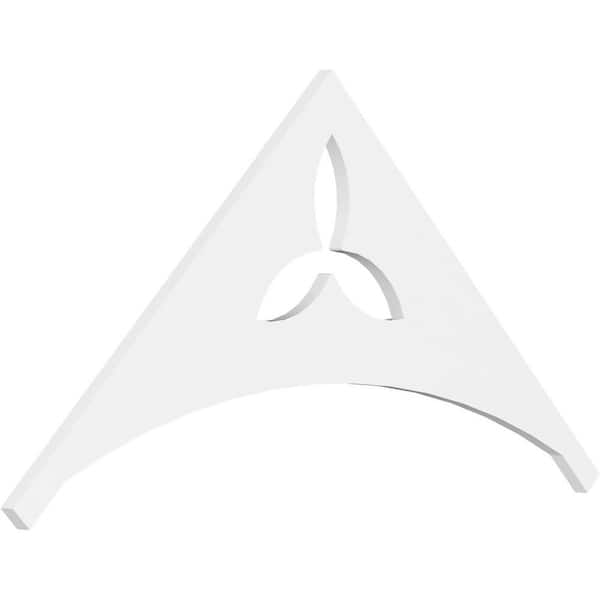 Ekena Millwork 1 in. x 48 in. x 24 in. (12/12) Pitch Naple Gable Pediment Architectural Grade PVC Moulding