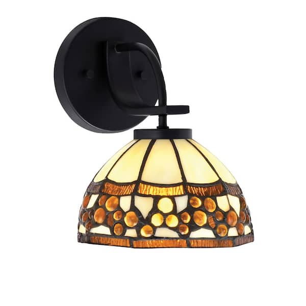 Unbranded Olympia 1-Light Matte Black Wall Sconce