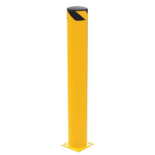 Vestil 48 in. x 6.5 in. Yellow Steel Pipe Safety Bollard