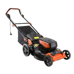 18 in. 15 Amp Corded Electric 3-In-1 Walk-Behind Lawn Mower with Vertical Storage