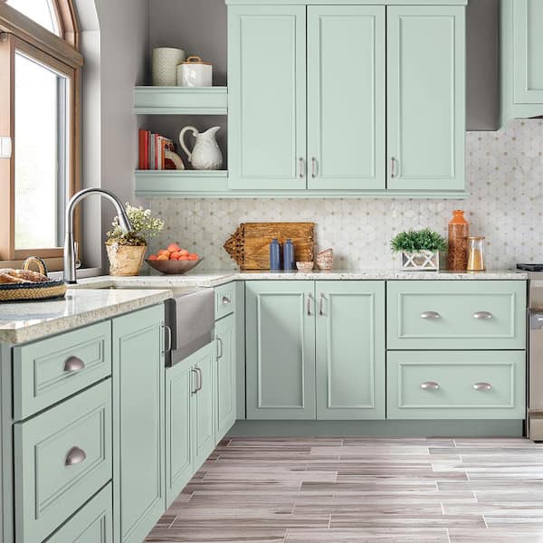 1 qt. #M420-1 Sparkling Brook Satin Enamel Interior/Exterior Cabinet, Door & Trim Paint