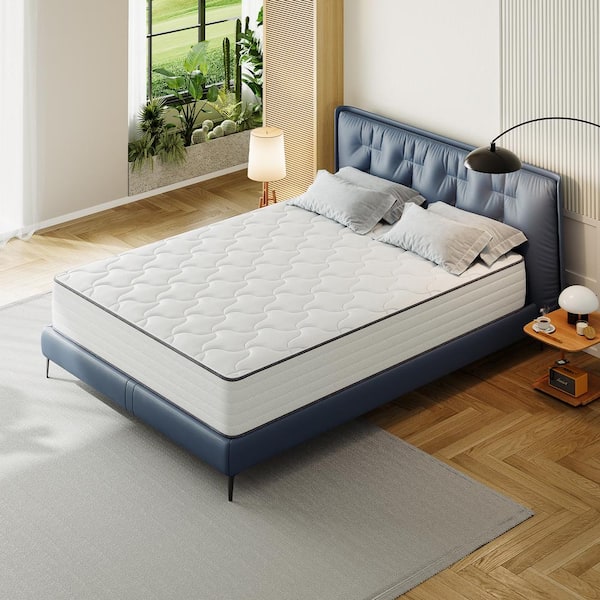 LIBORIA Innerspring Series Queen Medium Comfortable Gel Memory Foam 12 in. Bed-in-a-Box Mattress