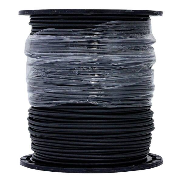 Fil électrique SERVICE WIRE CO XHHW-2 Noir 12 AWG 500ft (152m) 600V AC - Neuf, Pour Installation