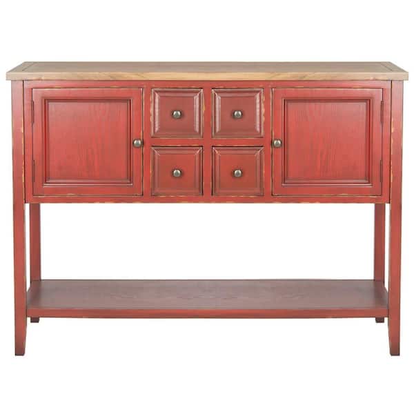 SAFAVIEH Charlotte Red Buffet with Storage