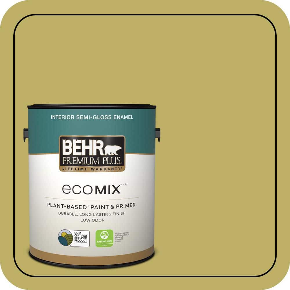 1 gal. #MQ4-42 Pistachio Semi-Gloss Enamel EcoMix Plant-Based Interior Paint & Primer price history on PriceWatchPro