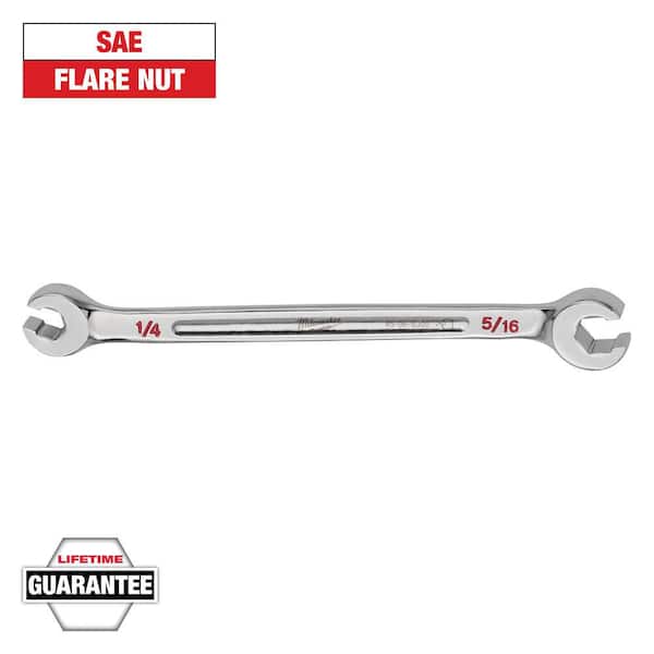 Milwaukee 1/4 in. x 5/16 in. Double End Flare Nut Wrench