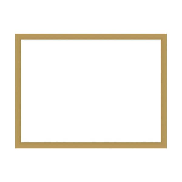 Mirror Makeover Grace Brushed Gold 49.25 in. W x 37.25 in. H Bathroom Mirror Frame Border Kit-Fits a 48 x 36 mirror