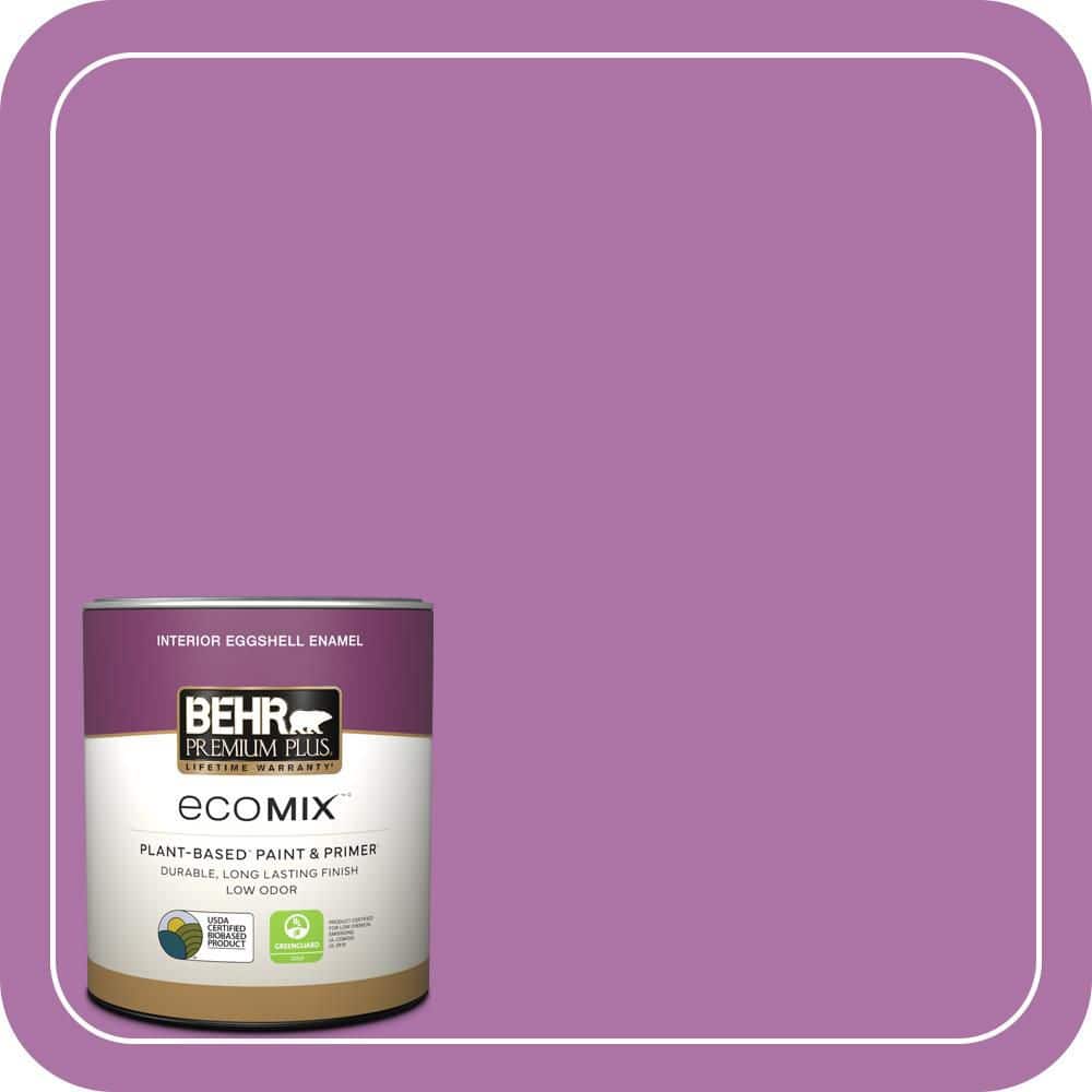 1 qt. #670B-6 Orchid Kiss Eggshell Enamel EcoMix Plant-Based Interior Paint & Primer price history on PriceWatchPro