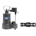 1/3 HP Submersible Cast Iron Sump Pump Kit