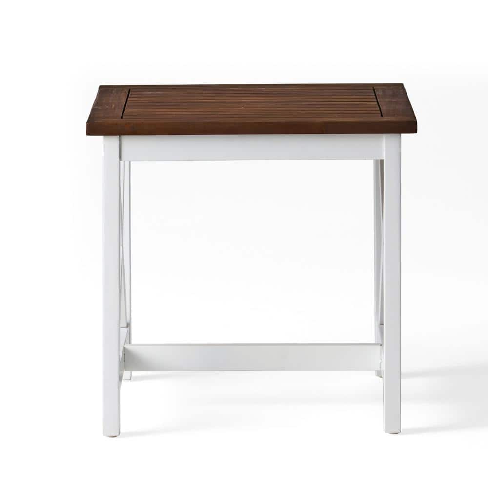 Shammai Dark Oak Outdoor Patio End Table