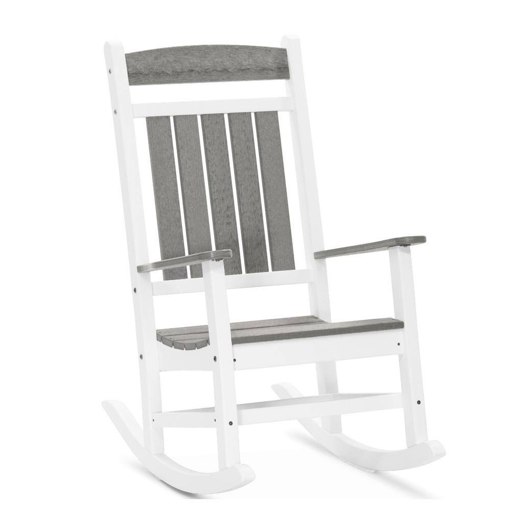 white rocking chair