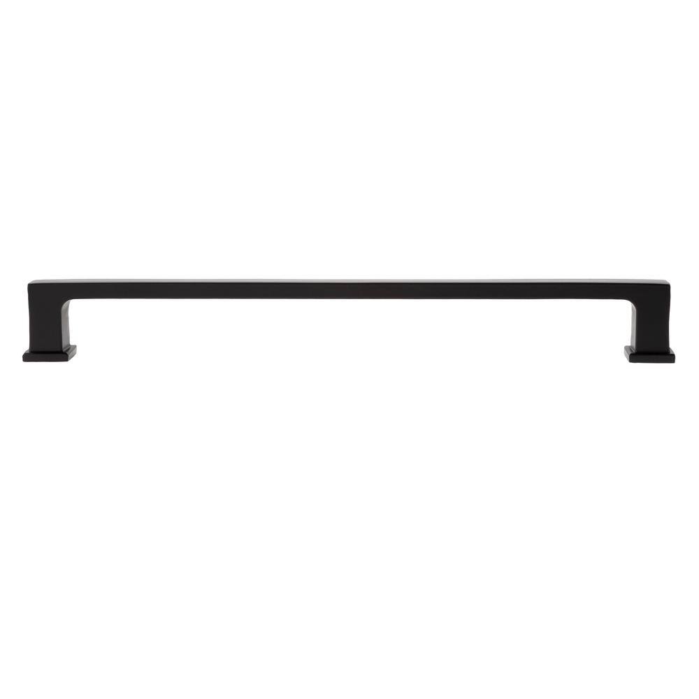 Chelsey Matte Black 8" Rectangular Bar Pull Multipack