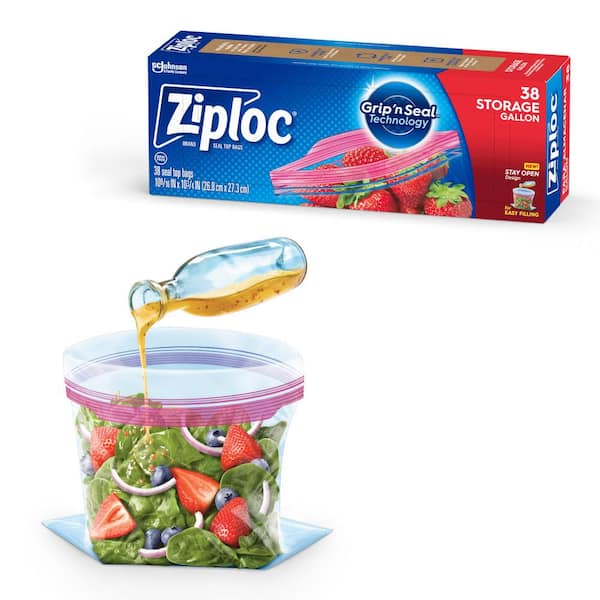 Ziploc 70935 Food Container, 24 oz Capacity, Plastic, Clear, 618 in L, 618  in W, 214 in H 834