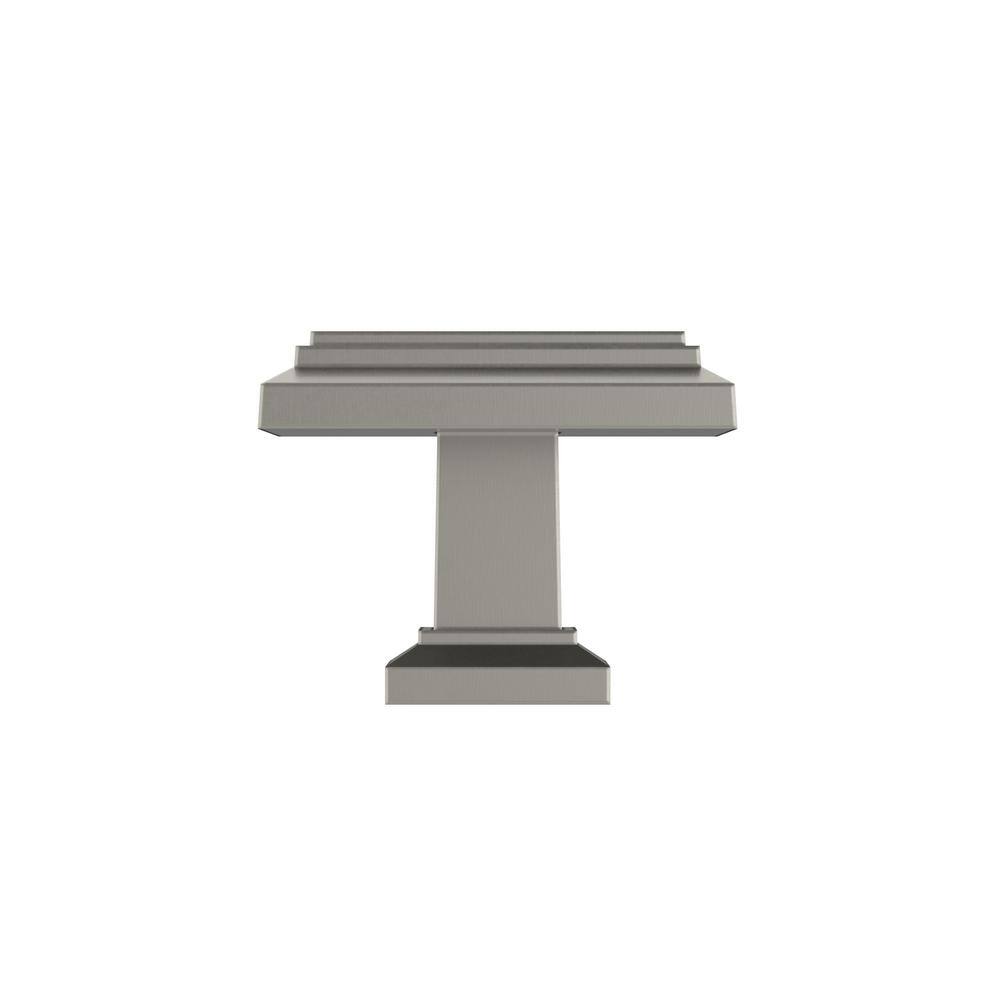 Satin Nickel Square Cabinet Knob with Mounting Hardware