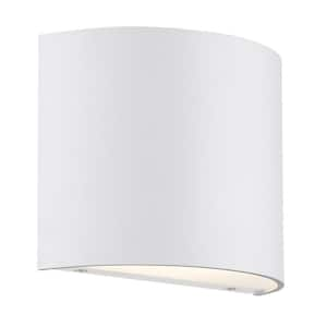 Pocket 7 in. White LED Vanity Light Bar and Wall Sconce, 3000K