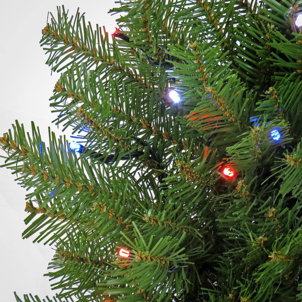 Rustic Norwood Fir 20.5" Artificial Christmas Wreath with Smart LED Lights