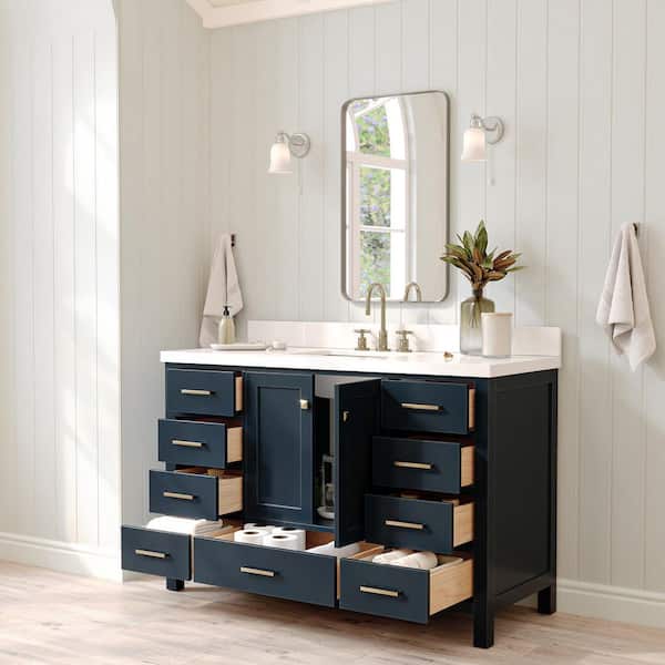 ARIEL Cambridge 54 in. Single Sink Freestanding Bathroom Vanity in