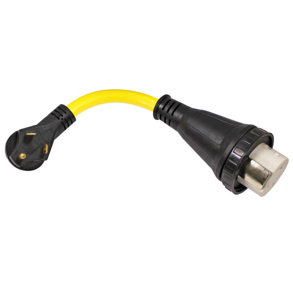 Quick Products Twist Lock Adapter Cord - 30A Male to 50A Twist