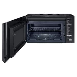 Bespoke 30 in. 2.1 cu. ft. Over the Range Microwave in Fingerprint-Resistant Navy Steel with Sensor Cooking