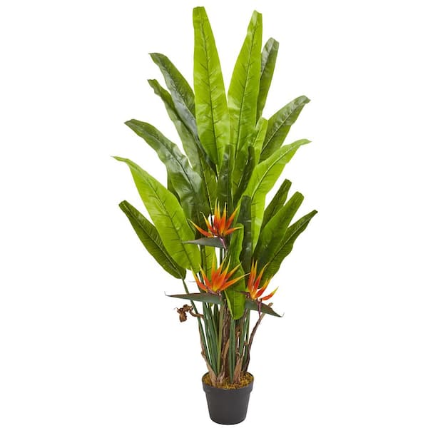 Nearly Natural 4.5 ft. Bird of Paradise Artificial Plant