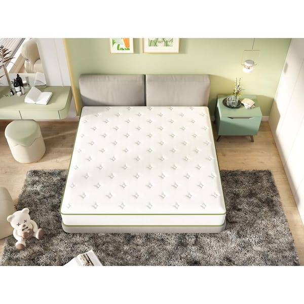 Babo Care FULL Size Medium Firm Comfort Hybrid Memory Foam Tight Top 10 in. Breathable and Cooling Mattress