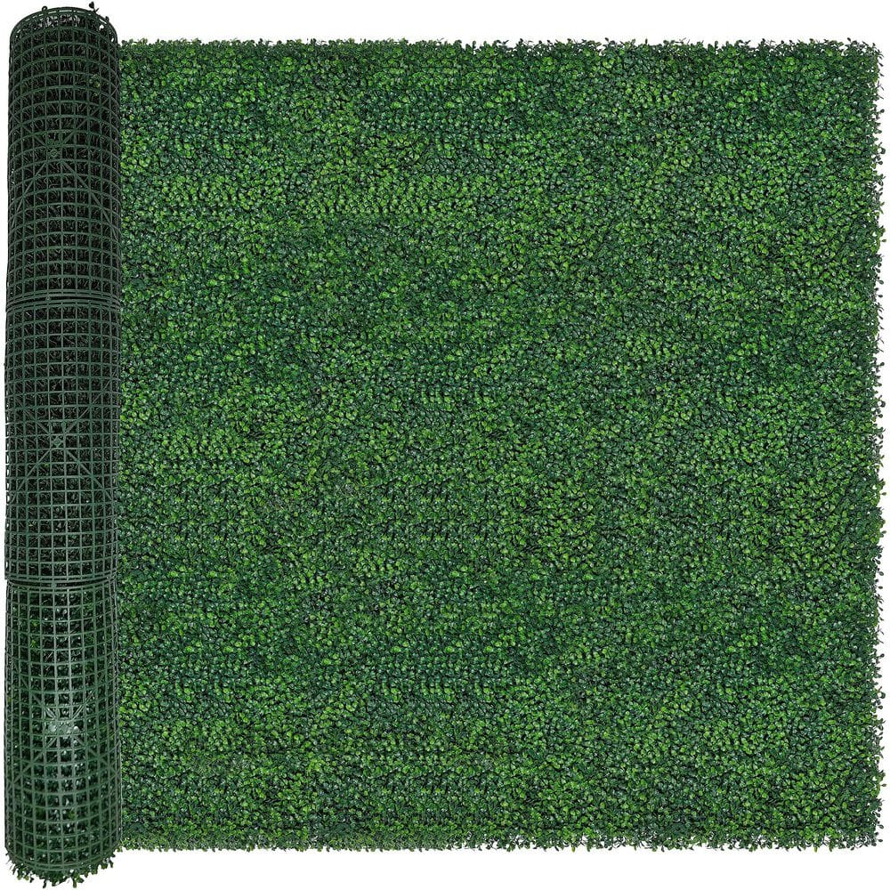 5.35 in. H x 10 in. W Green Artificial Boxwood Ivy Hedge Panel Roll Privacy Fence Indoor Outdoor Decor price history on PriceWatchPro