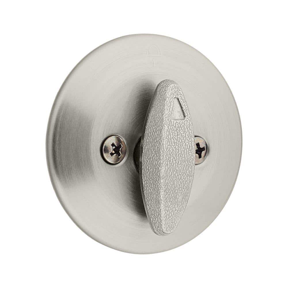 Kwikset Satin Nickel Single Cylinder Deadbolt with SmartKey Technology