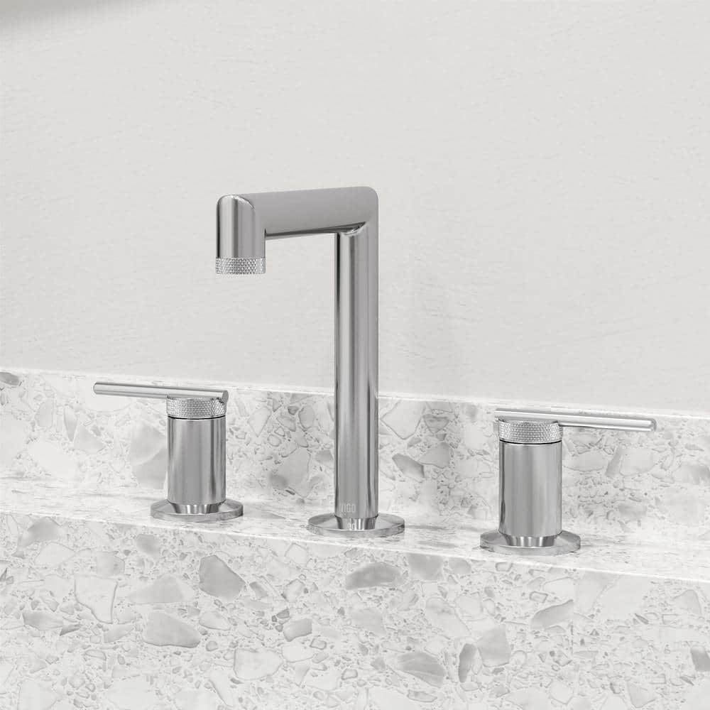 Sterling High Arc Widespread Bathroom Faucet in Chrome