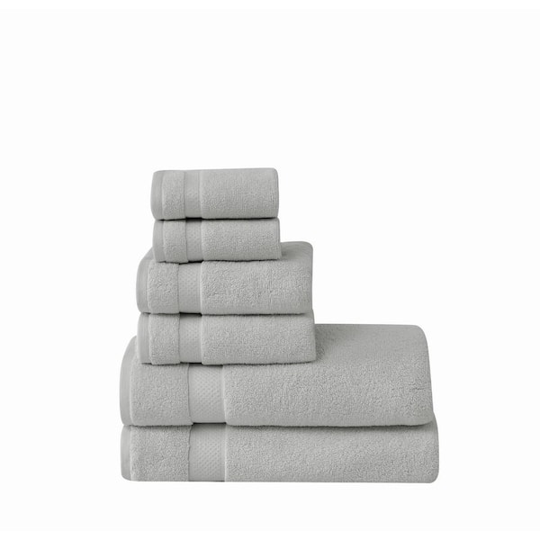 Brooklyn Loom Super Soft Grey 6 Piece Bath Sheet Set