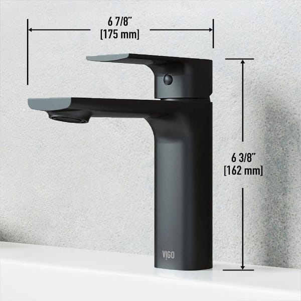Davidson Single Hole Single-Handle Bathroom Faucet in Matte Black Davidson Single Hole Single-Handle Bathroom Faucet in Matte Black