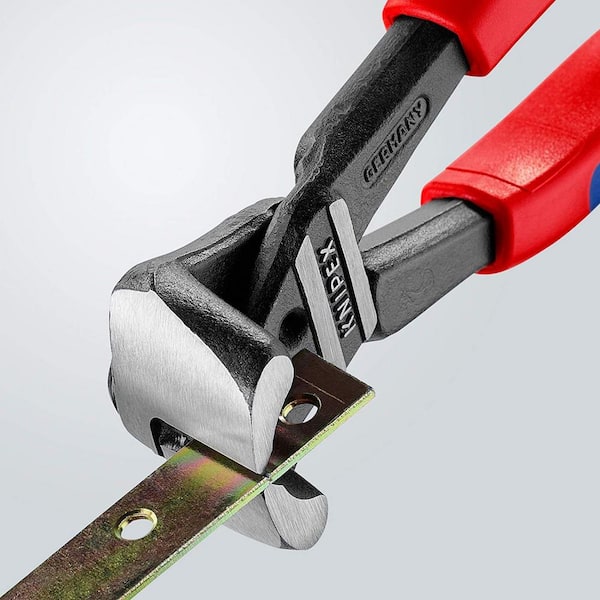 KNIPEX 8 in. High Leverage End Cutters with Comfort Grip 61 02 200