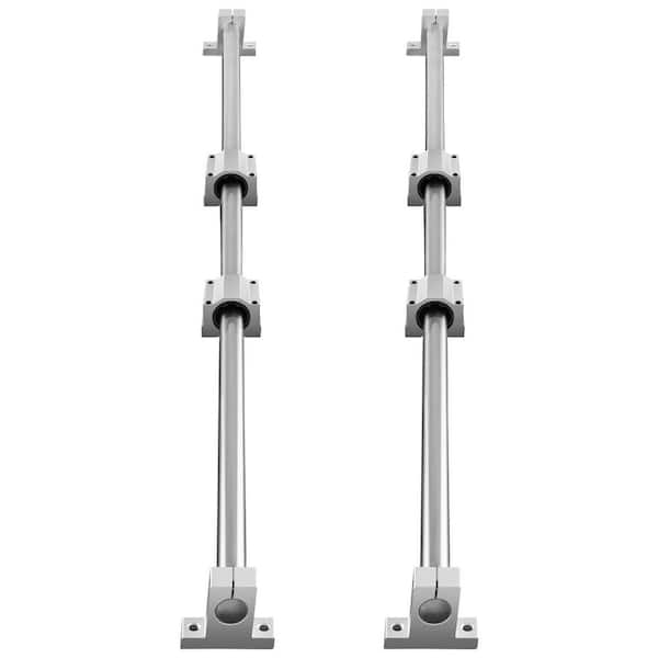 Linear Guide Rail Set, SFC20 1200mm, 2 PCS 39.4 in. /1000 mm SFC20 Guide Rails 4 PCS SC20 Slide Blocks