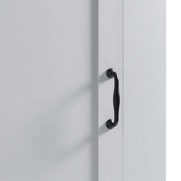 XUJMK 20 in. W x 14 in. D x 64 in. H Gray Linen Cabinet, Tall