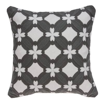 black grey throw pillows