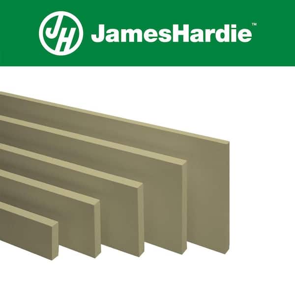 Hardie Trim HZ10 0.75 in. x 3.5 in. x 12 ft. Primed Smooth Fiber Cement Trim Board