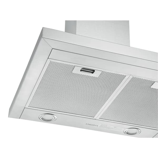 Cyclone 24 in. 550 CFM Pyramid Style Wall Mount Range Hood with LED Lights  in Stainless Steel HC40024 - The Home Depot