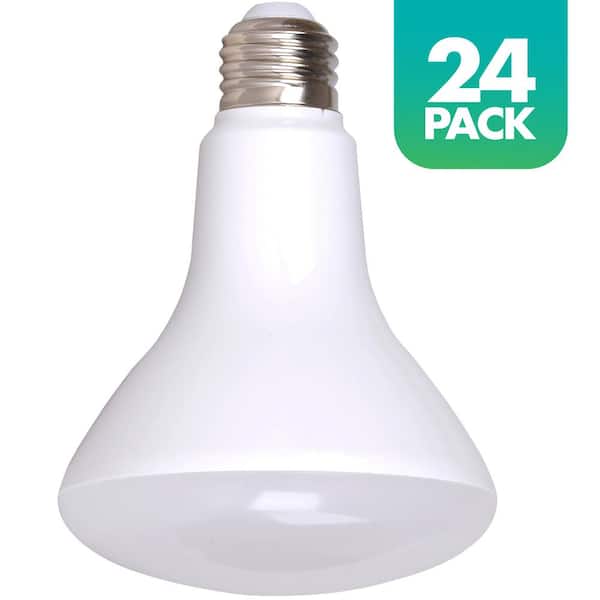 Simply Conserve 65-Watt Equivalent Soft White 2700K BR30 Dimmable LED Light Bulb (24-Pack)