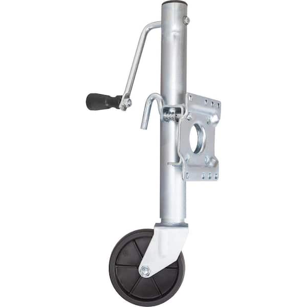 Torin 1,000 lbs. Side-Wind Bolt-On Trailer Jack with Wheel