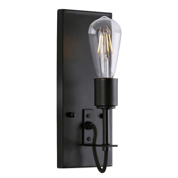 Fergie 1-Light Black ADA Compliant Wall Sconce Vanity Light