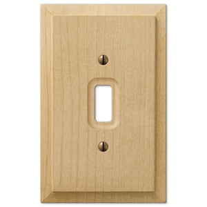 Cabin 1-Gang Unfinished Toggle Wood Wall Plate