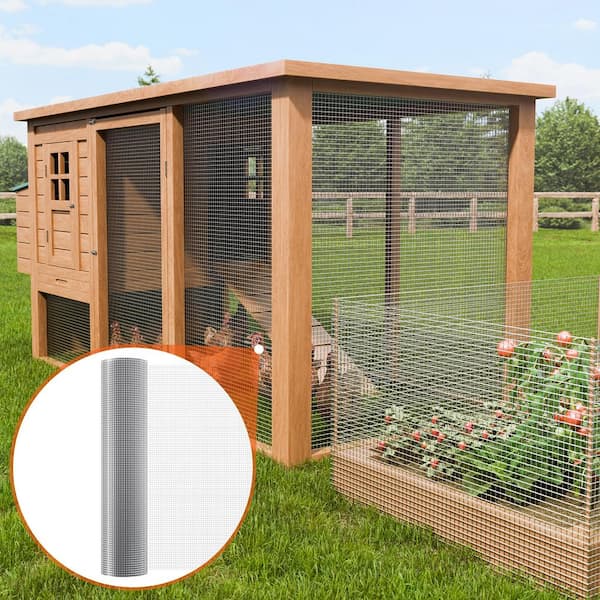 Hardware Cloth 1/2 in. x 4 ft. x100 ft. 19 Gauge Hardware Cloth Galvanized Wire Mesh Roll Chicken Wire Fencing Wire Mesh