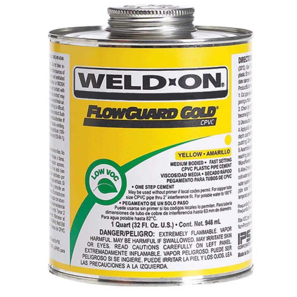FlowGuard Gold CPVC Low VOC Cement, Yellow, 1/4 Pint (4 oz.) price history on PriceWatchPro