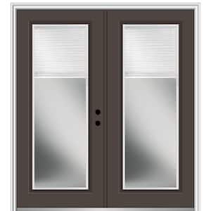 MMI Door 64 In. X 80 In. White Internal Grilles Left-Hand Inswing Full ...